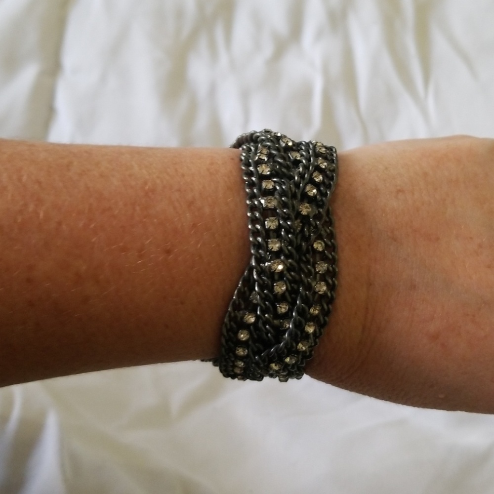 Gunmetal cuff bracelet